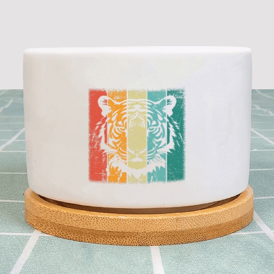 Retro Tiger Plant Pots