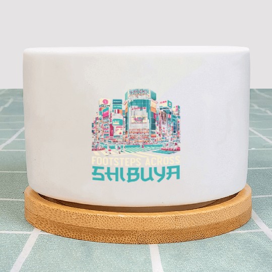 Shibuya Crossing Japan Travel Vacation Japanese Plant Pots