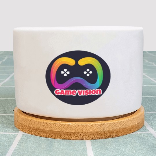 Game Vision Official YouTube Channel Logo Plant Pots