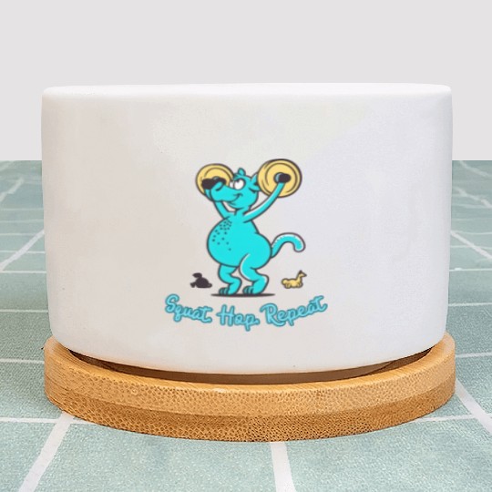 Kangaroo Gym Buff: Squat, Hop, Repeat Workout Plant Pots