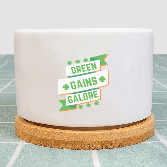 Green Gains Galore Fitness Plant Pots
