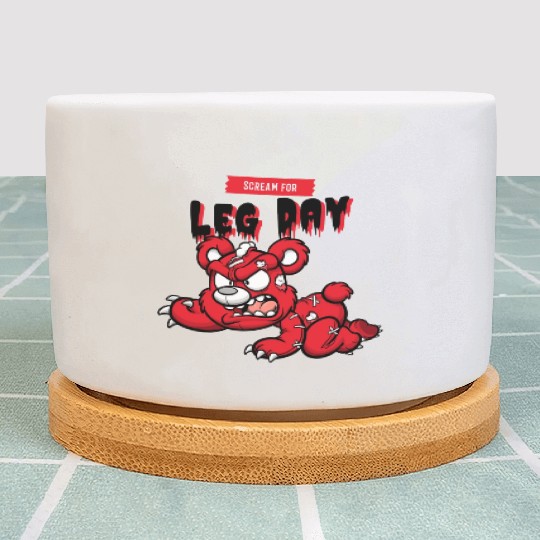 Scream for Leg Day Plant Pots