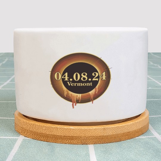 Total Solar Eclipse Path of Totality Vermont Plant Pots