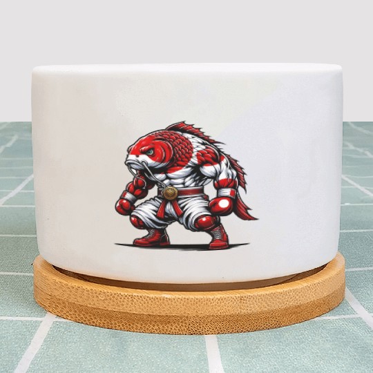 Koi fish national flag of Japan Plant Pots