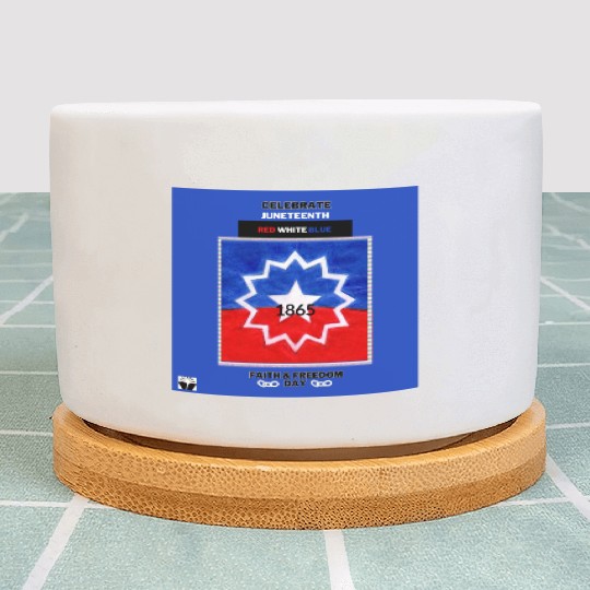 Celebrate Juneteenth: The Red White & Blue Plant Pots
