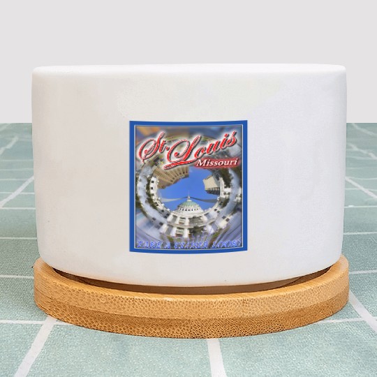 Historic Downtown St. Louis Arch & Courthouse Plant Pots