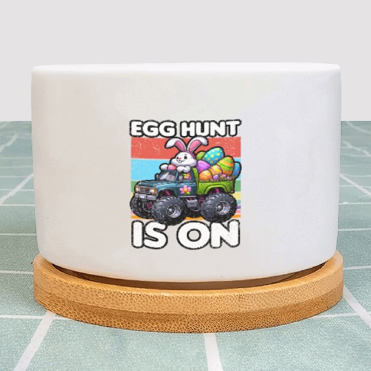 EGG HUNT IS ON EASTER Plant Pots