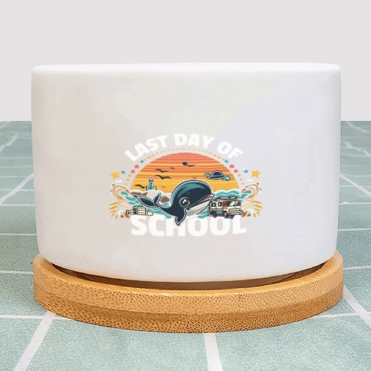 Last Day Of School Teacher Student Plant Pots