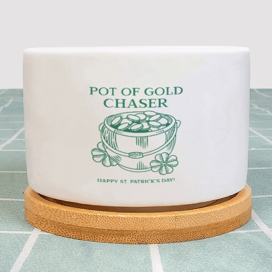 Pot of Gold Chaser Happy St. Patrick's Day! Plant Pots