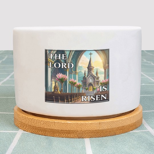 Happy Easter Sunday in Church Plant Pots