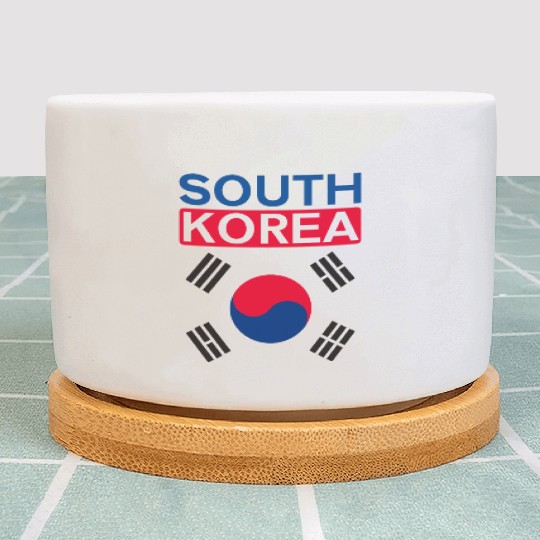 South Korea Korean Flag Plant Pots