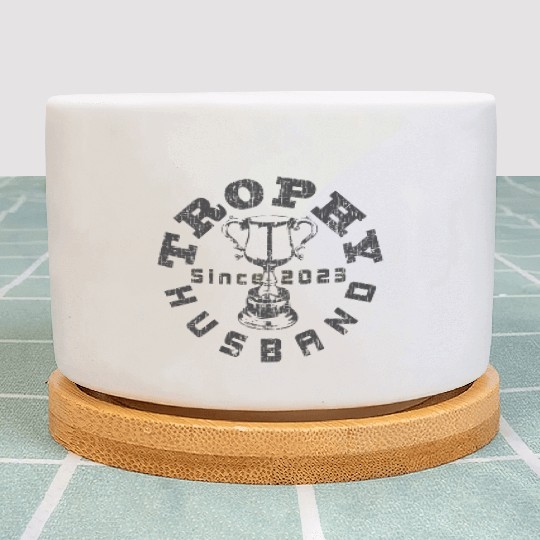 Trophy Husband 2023 Gray Plant Pots