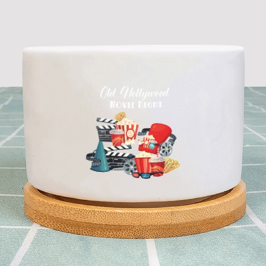 Popcorn Vintage Movie Night Plant Pots