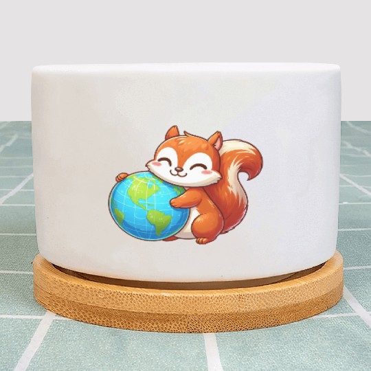 Squirrel for Environmental & Nature Conservation Plant Pots