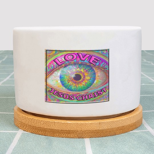 Eye (I) Love JESUS CHRIST Plant Pots