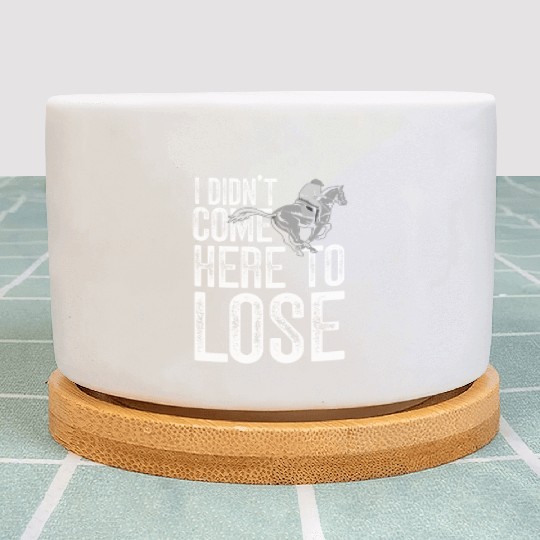 Funny Kentucky derby horse racing jockey Plant Pots