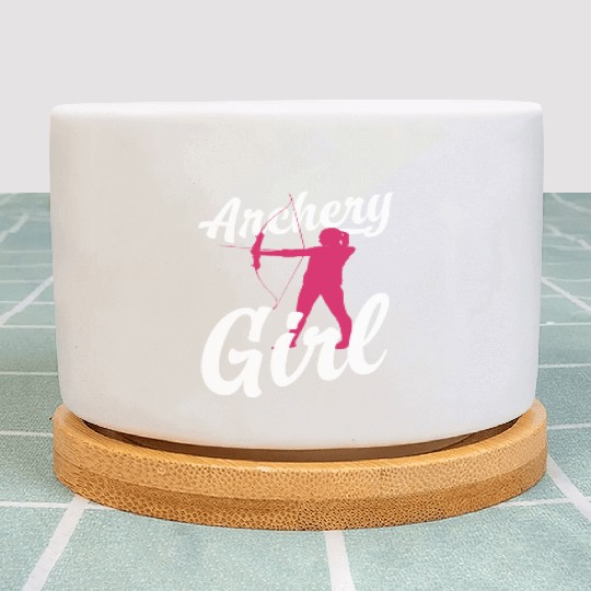 Archery Bowhunter Women Plant Pots