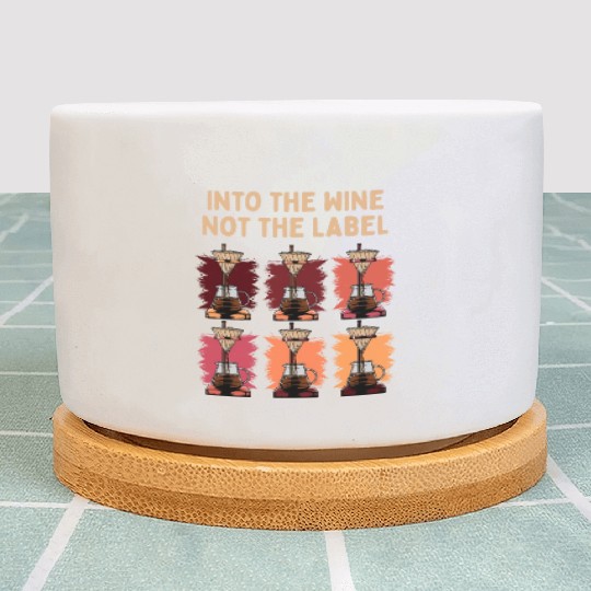 Funny Wine Lover Drinking Champagne Plant Pots