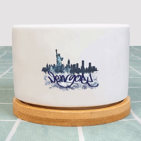 New York City NYC Big Apple Gift Souvenir Plant Pots