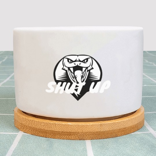 fanny angry snike shut up women men Plant Pots