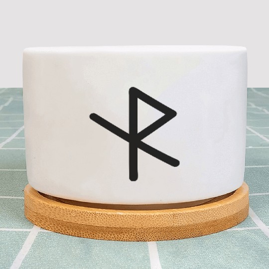 Runic symbol Viking safe travel Plant Pots