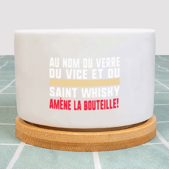 Au Nom Du Verre Du Vice Et Du Saint Whisky Amène Plant Pots