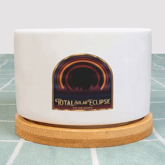 Total Solar Eclipse 2024 - Astronomy Plant Pots
