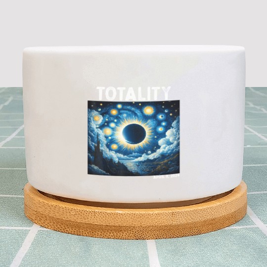 Solar Eclipse 2024 Totality April 8th Astronomy Plant Pots