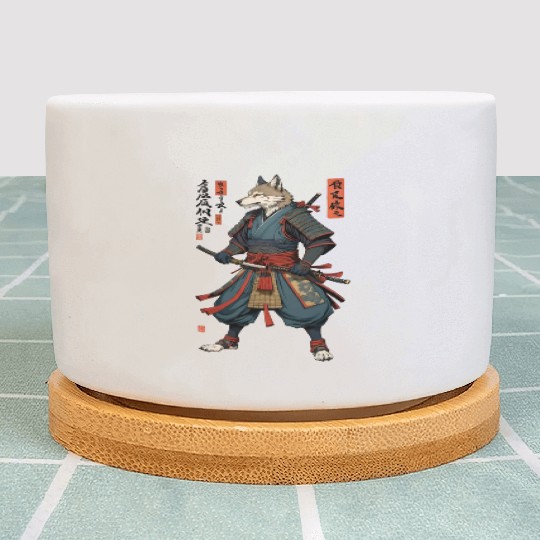 Samurai wolf Plant Pots