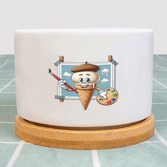 Creative Ice Cream Character Masterpiece Plant Pots