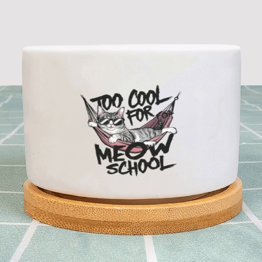 Too cool for meow school Plant Pots