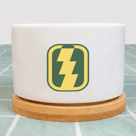 strong battery icon a green natural power source Plant Pots