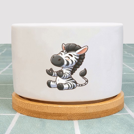 Zen Zebra: Meditation and Yoga in the Spiri Plant Pots