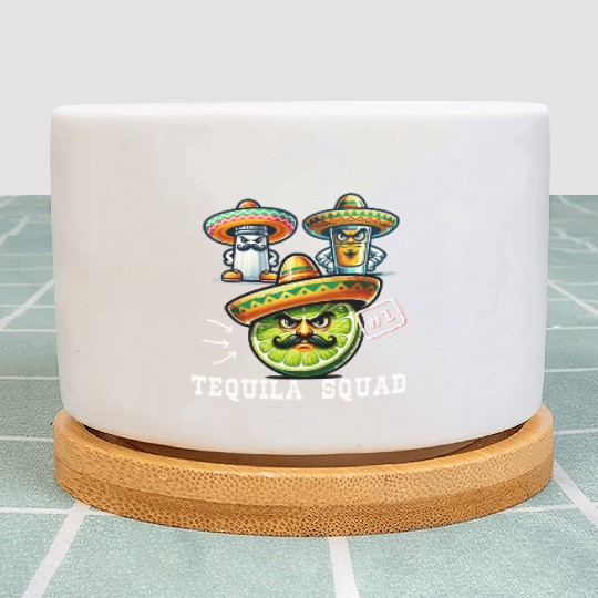 Cinco De Mayo Fiesta Tequila Squad Lime Number One Plant Pots