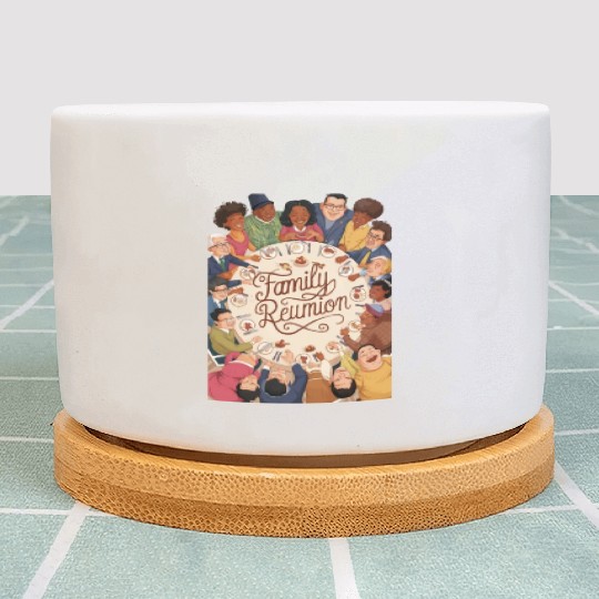Joyous Family Reunion Feast Plant Pots