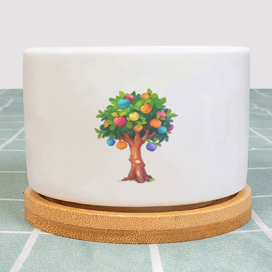 Colorful Enchanted Fantasy Tree Plant Pots