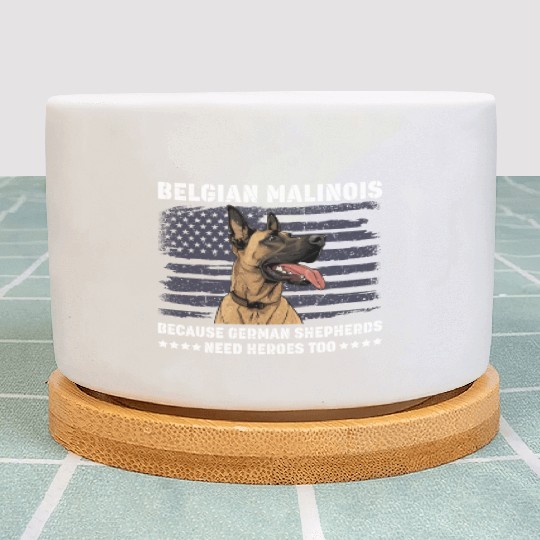 BELGIAN MALINOIS GERMAN SHEPHERDS NEED HEROS TOO Plant Pots