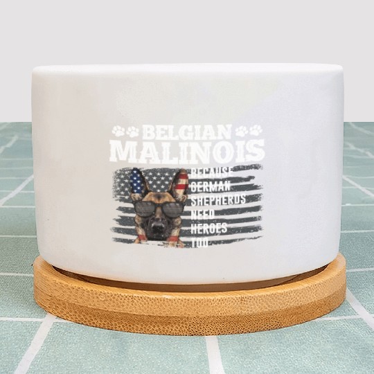 BELGIAN MALINOIS GERMAN SHEPHERDS NEED HEROS TOO Plant Pots