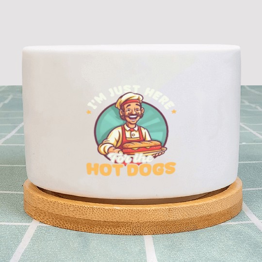 Hot Dog Here For The Hot Dogs Plant Pots