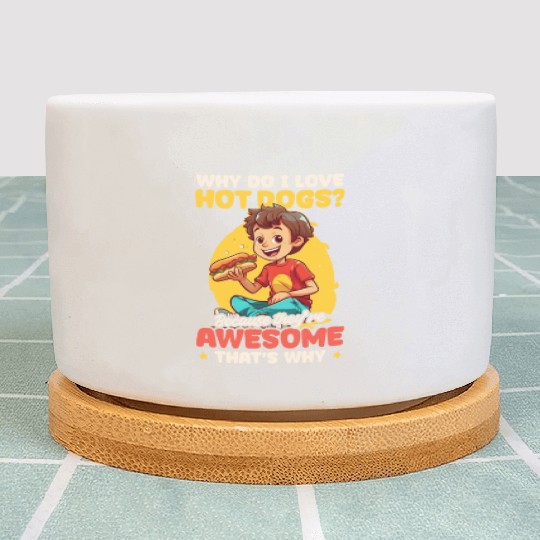Hot Dog Because They're Awesome Plant Pots