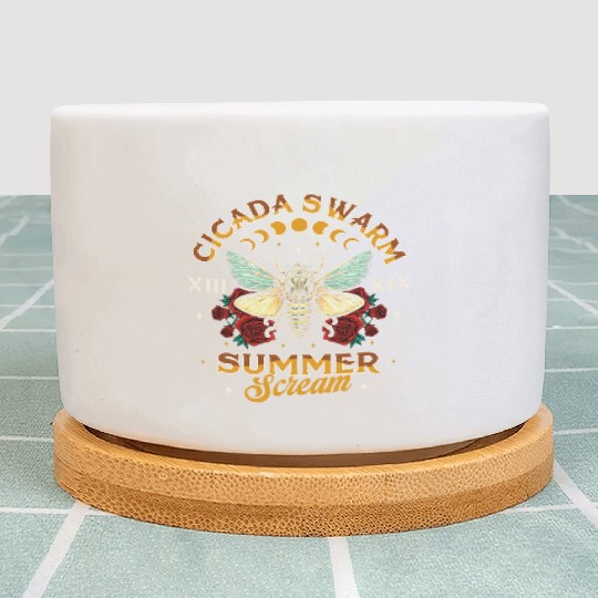 Entomology Cicada Lover 2024 Cicada Swarm Summer Plant Pots