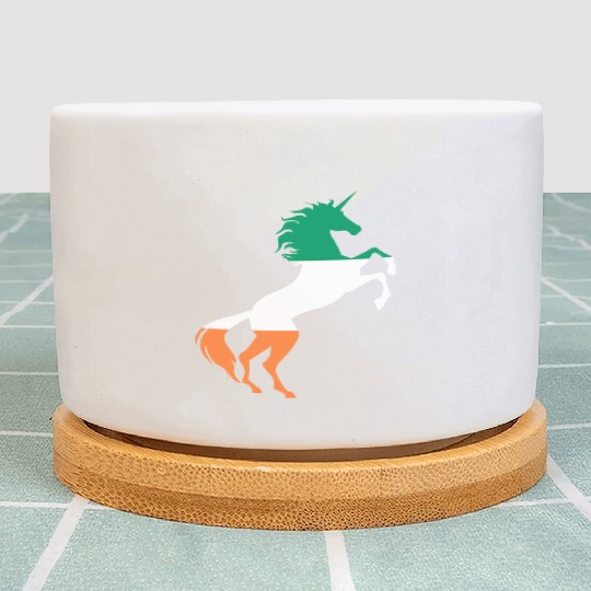 Unicorn Ireland Flag Plant Pots Magical Unicorn Irish