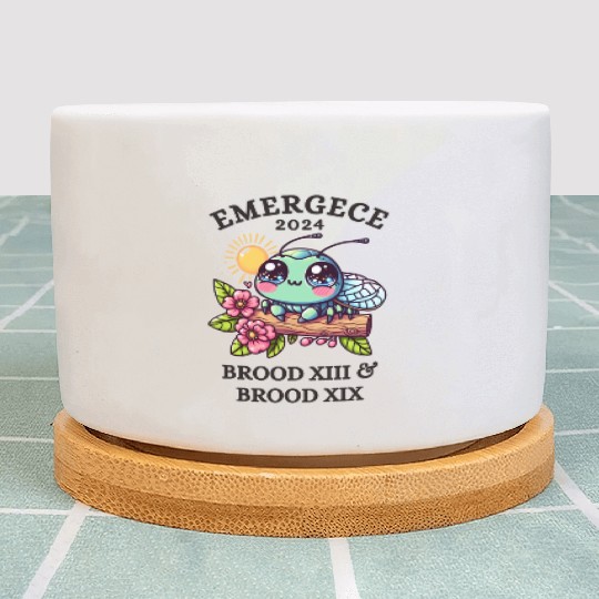 CICADA EMERGENCE 2024 KAWAII, CICADAGEDDON BROOD Plant Pots