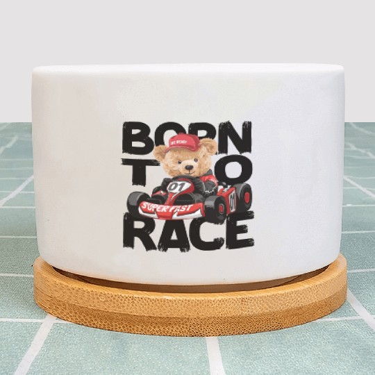 Born To Race Motorsport Car Racing Driver Kart Plant Pots