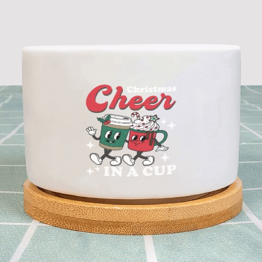 Christmas Cheer in a cup Funny Christmas Plant Pots