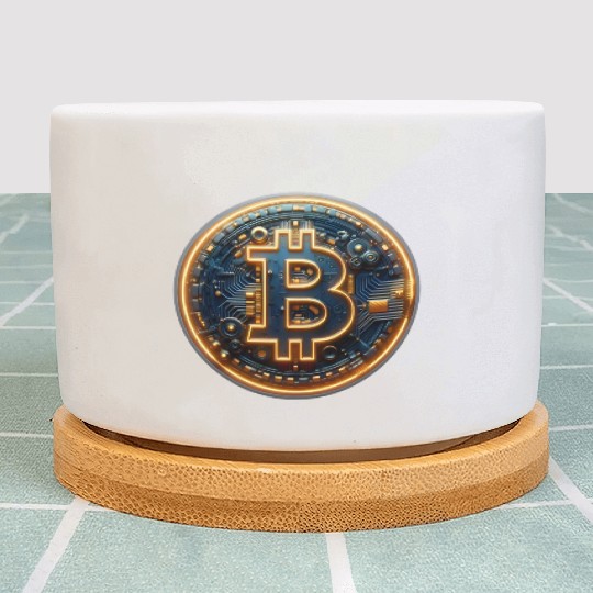 Bitcoin Cyberpunk Plant Pots