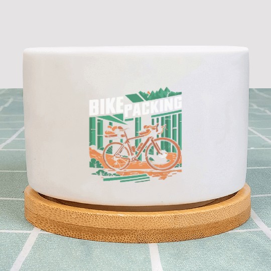 Bikepacking Gravel Bike - Adventure in Nature Plant Pots