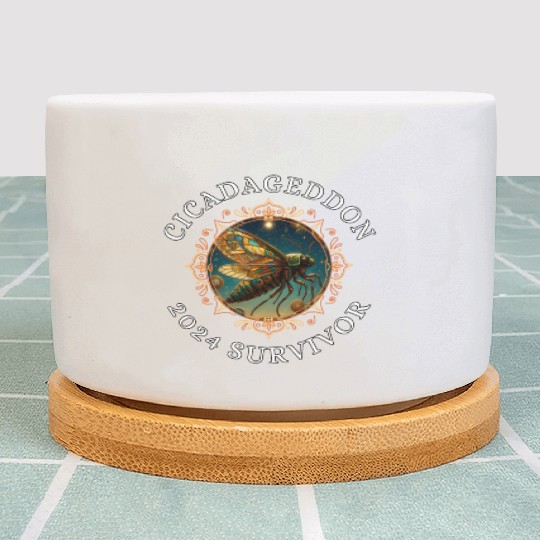 Cicadageddon Invasion Tour 2024 Funny Cicada Event Plant Pots