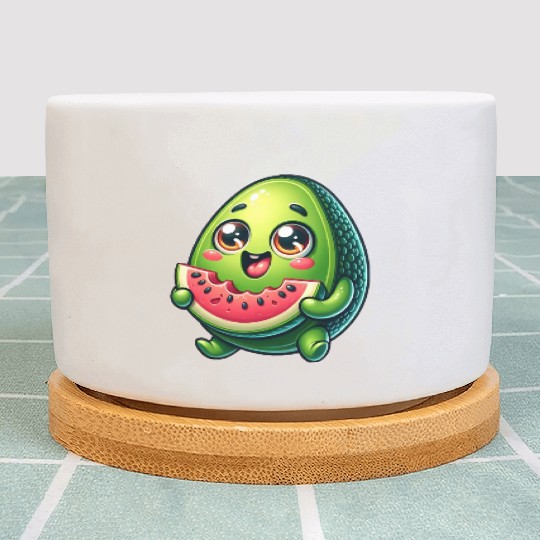 Avocado & Watermelon Sweet Comic Plant Pots