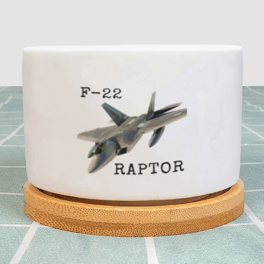 Air Force F-22 Raptor Fighter Jet Military Pilot Plant Pots